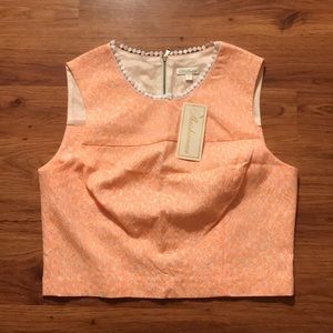 Shoshanna printed crop top*